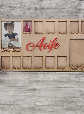 定制学年相框学前班毕业相框简约木制相框相框学校留念挂件