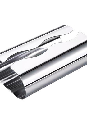 轻奢风曲形银色304不锈钢纸巾厅金属抽纸盒酒店卫生间纸巾盒收纳