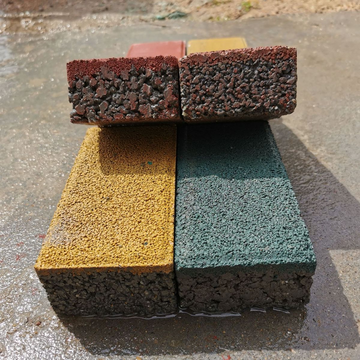 荷兰土路透水砖人行道砖混凝砖面砖生产供应