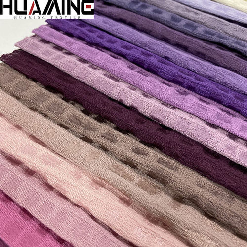 色织棉麻高精密提花网红款华夫家居现代面料涤纶格床品靠枕布料