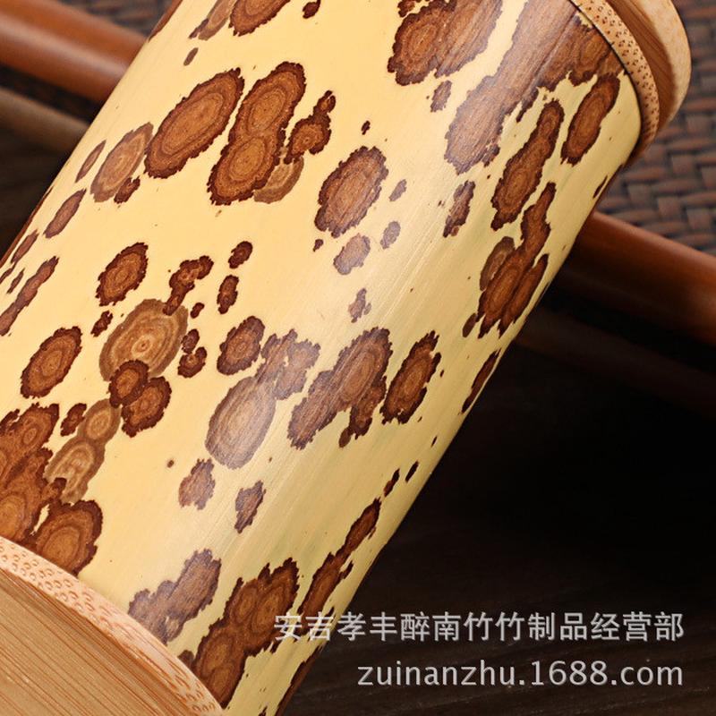 螺旋茶叶筒茶叶罐小型旅行斑竹口便携式密封茶叶盒筒厂家直销