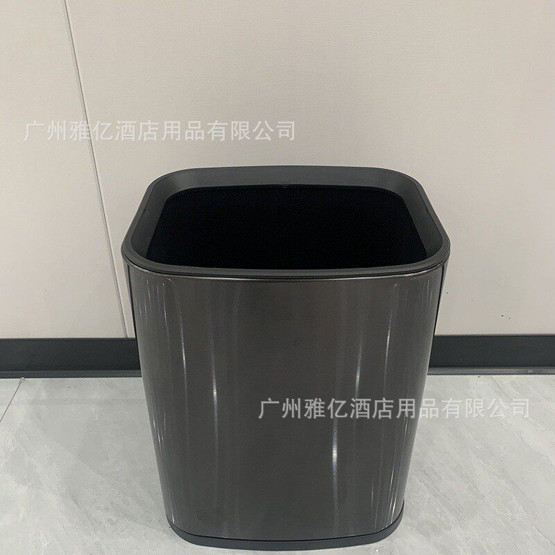 酒店双层客房垃圾桶桶ktv卫生间12l方形直投桶办公室会所客房宾馆