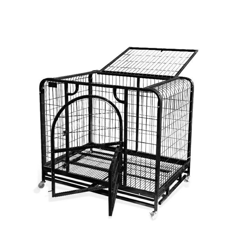 镀锌方管狗笼大中不比熊犬金毛拉小型犬拉多宠物笼子狗窝厂家直供