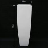 厂家供应玻璃钢大厅方形商场酒店家居会所落地大花瓶路引jy33085