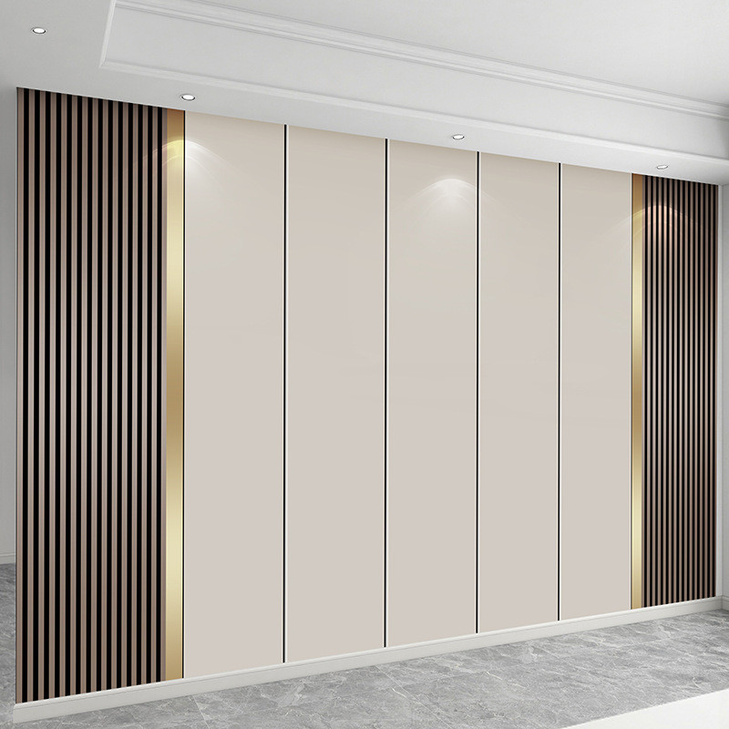 竹木纤维集成墙板碳晶板包安装防水防潮无缝护墙板木饰面墙面扣板