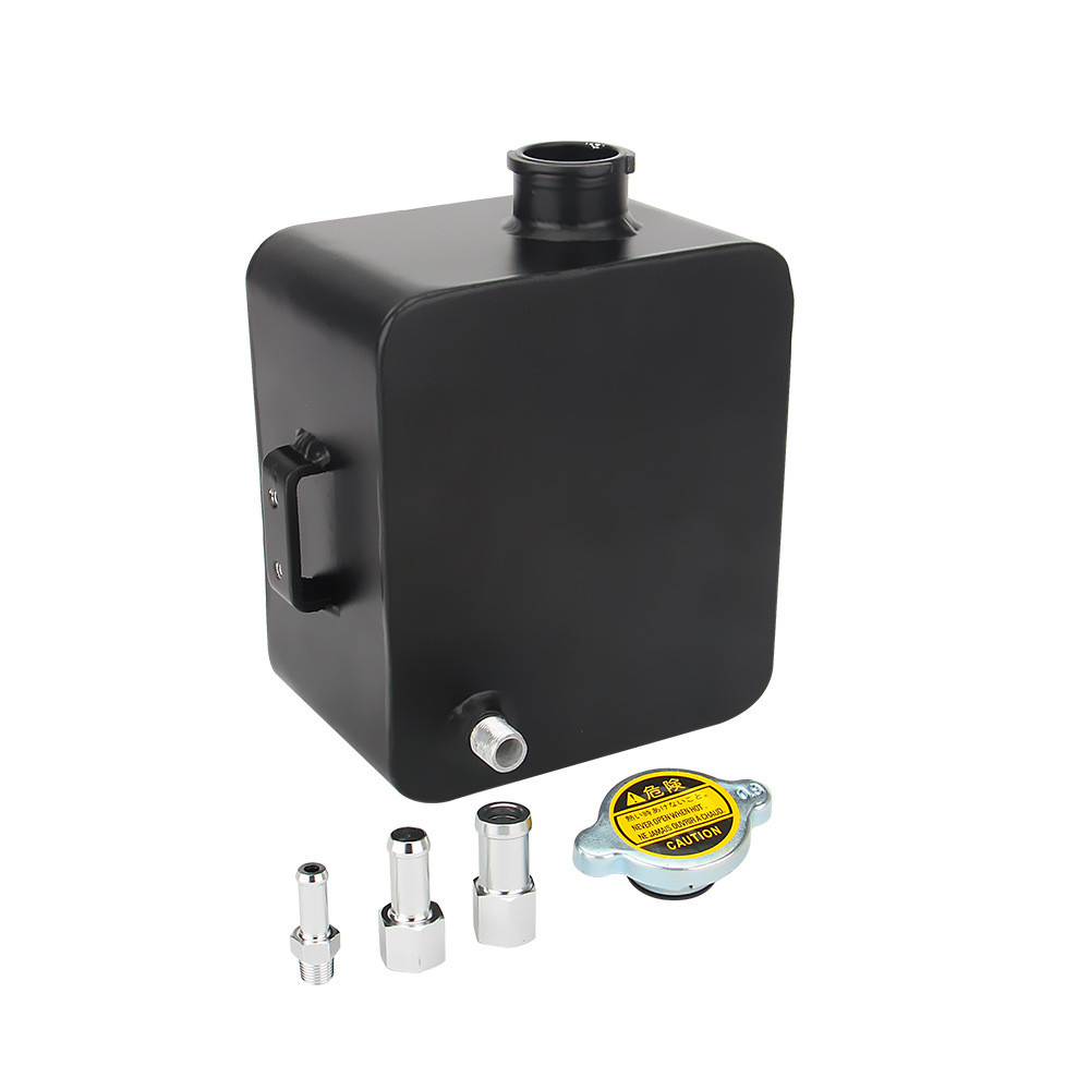 汽车改装水箱通用2.5L水箱附带副水箱冷却水壶铝合金冷却液水箱