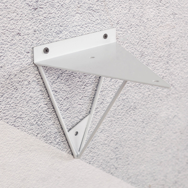 金色三角隔板支架墙上置物架层板托金属壁挂式托架一字搁板支撑架