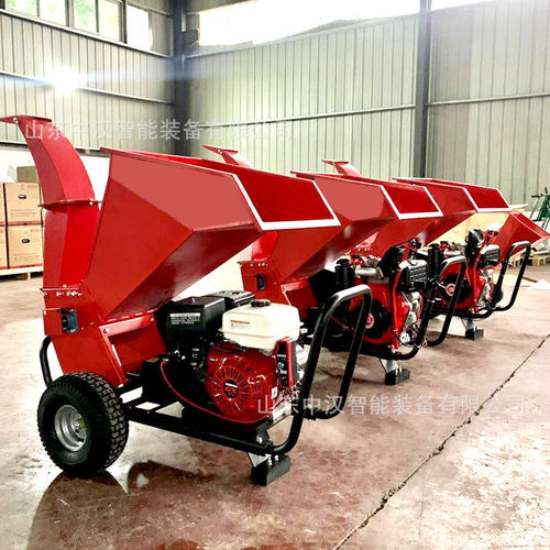 热销树枝汽油养殖小型手推式果园自走式柴油粉碎机家用木材树枝碎