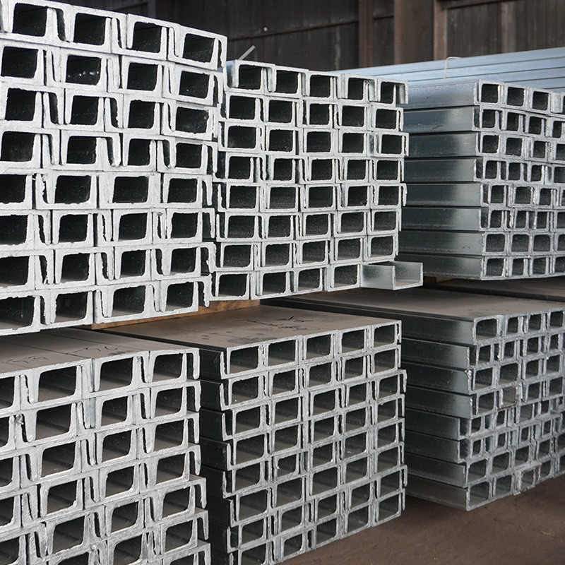 镀锌型钢建筑钢结构用镀锌u槽钢工程幕墙支撑热浸锌槽铁厂家