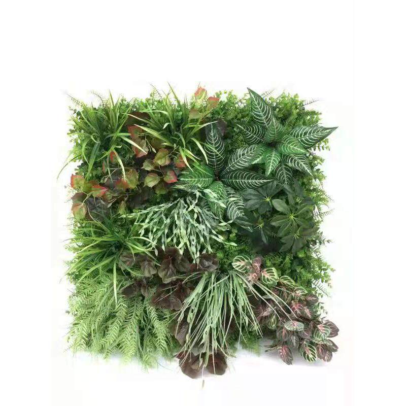厂家供应仿真植物墙米兰假草坪塑料背景墙假绿植墙门头室内装饰品