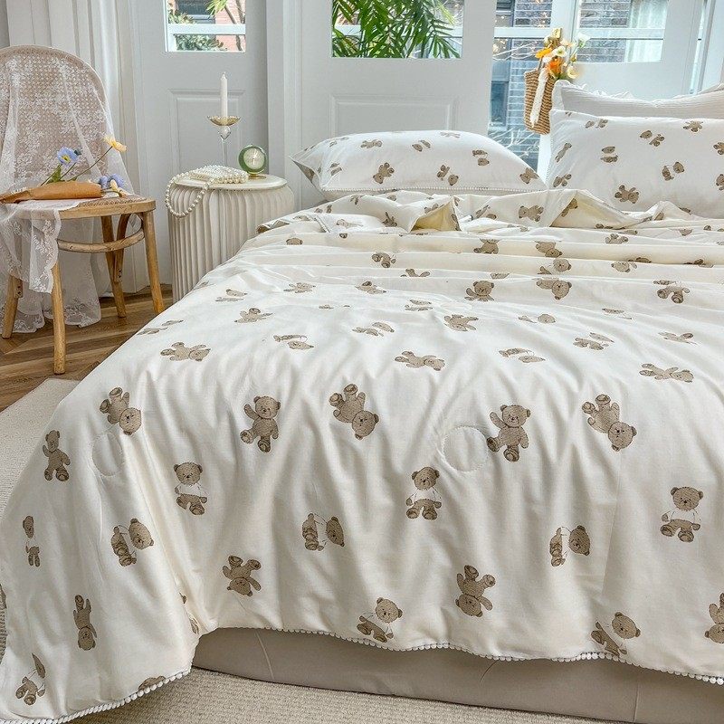 2024新款全棉13372小碎花系列大豆夏被四件套学生宿舍夏凉被