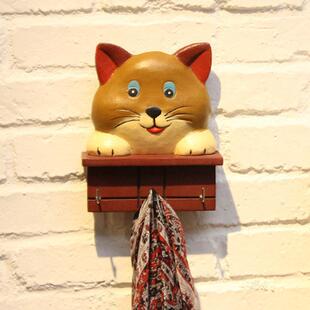 动物卡通挂钩壁饰墙挂衣挂架挂钩玄关厨房并排多挂钩家用装饰物