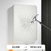 定制北欧铝合金方圆角镜家用化妆镜免打孔衣帽间卫生间简约浴室镜