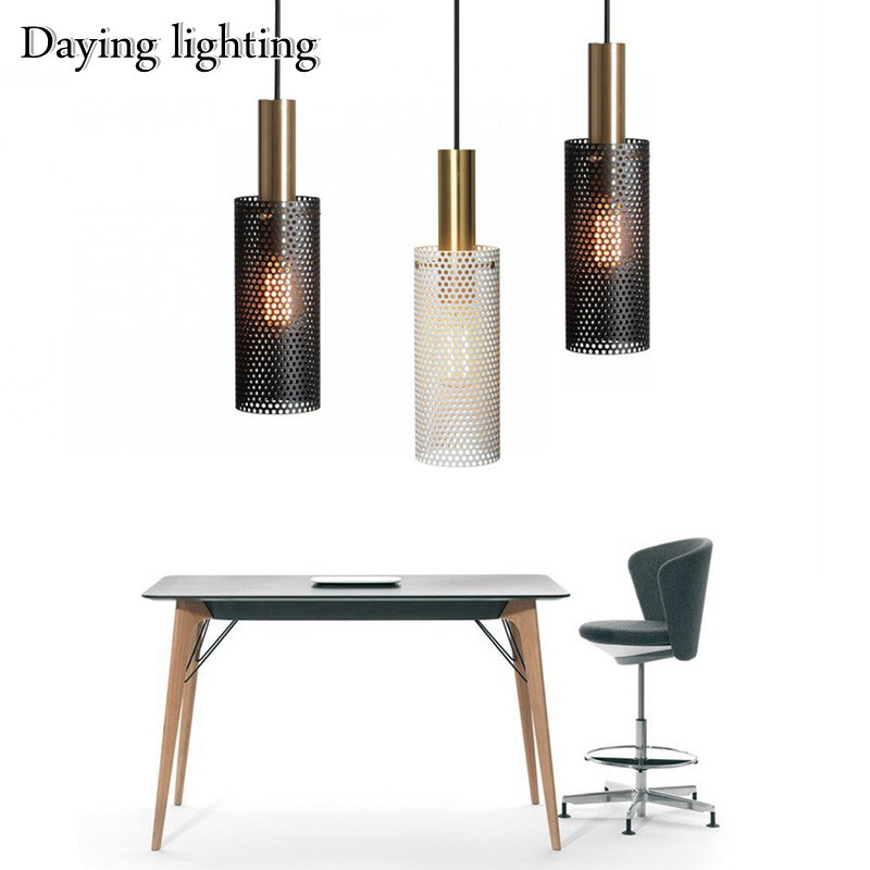 北欧后现代创意金属镂空小吊灯设计师书房酒店餐厅吧台卧室床头灯