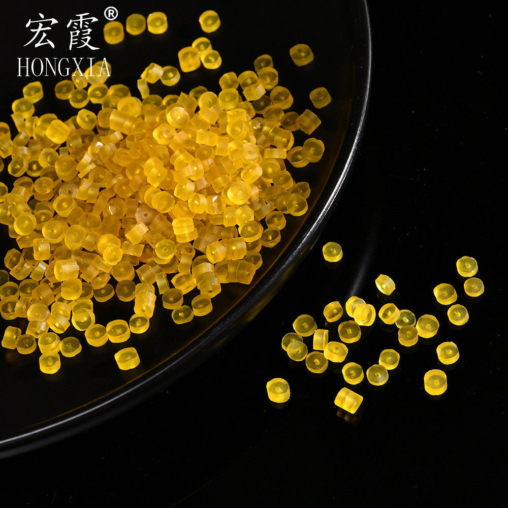 胶圈黄色硅胶水气球高弹不断硅胶橡皮筋黄耐老化硅厂家直销批发