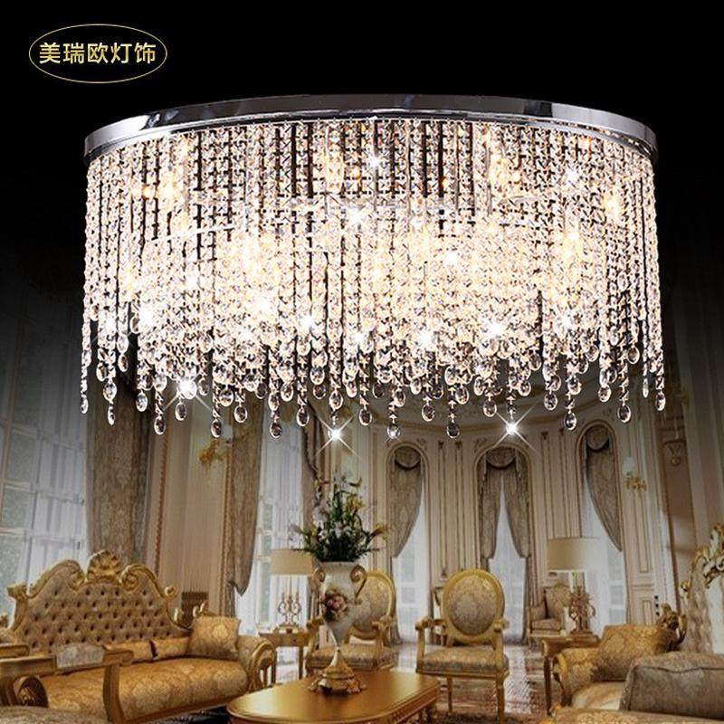 厂家新款直供轻奢led水晶吸顶灯 欧式水晶客厅别墅长方形灯具,家装灯饰光源,客厅吸顶灯,淘宝优惠券,粉丝福利购,淘宝优惠卷
