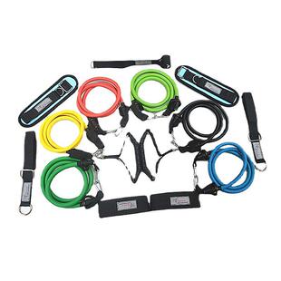 热卖16件套健身器材套装拉力器弹力绳拉力带男女家用拉力绳