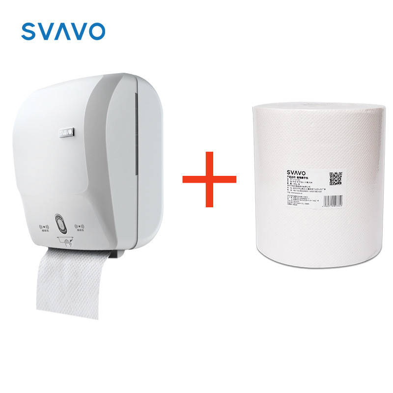 瑞器自动感应出纸切纸机取纸机卫生间纸巾盒电动酒店厕所抽纸盒沃