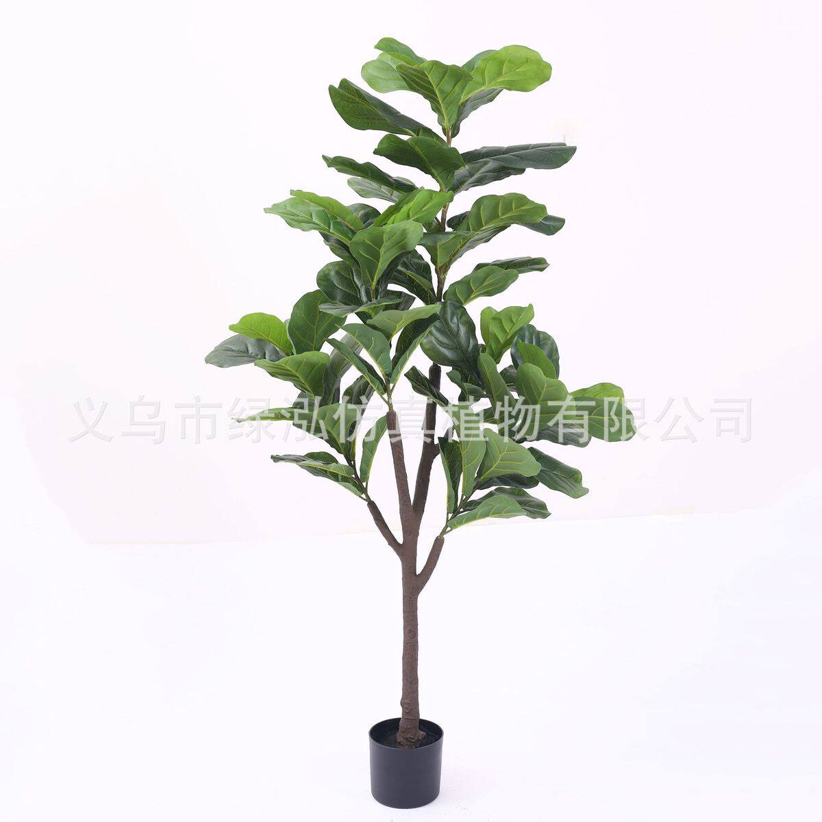 仿真琴叶榕盆栽配小琴叶家居园艺假绿植装饰绿植造景新材仿真树