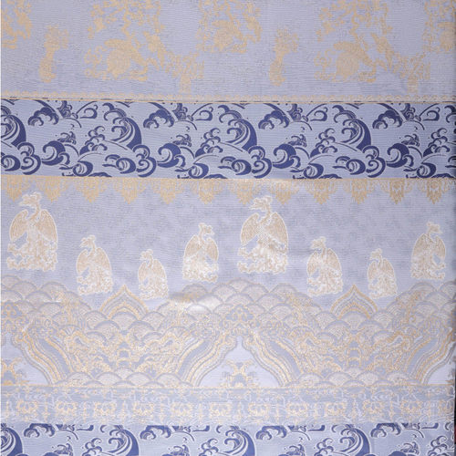 现货妆春夏织金有凤来仪花马面裙面料高精密色织大提花布料