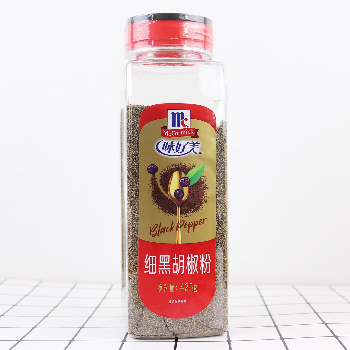 包邮正品味好美细黑胡椒碎 细黑胡椒粉 天然烧烤 牛排 意面 425g