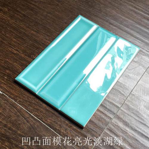 北欧长条厨房卫生间瓷砖小白砖蓝浴室餐厅x墙砖墨绿网红酒红