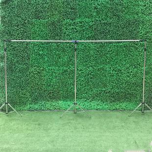 热销新款婚庆道具背景纱幔架子加厚伸缩不锈钢婚庆三角架帷幔幕布