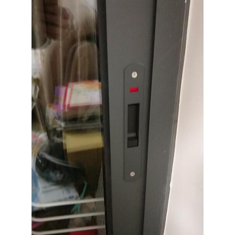春塑90型带钥匙推拉移门锁扣 条形双面锁 断桥铝合金门窗户钩锁