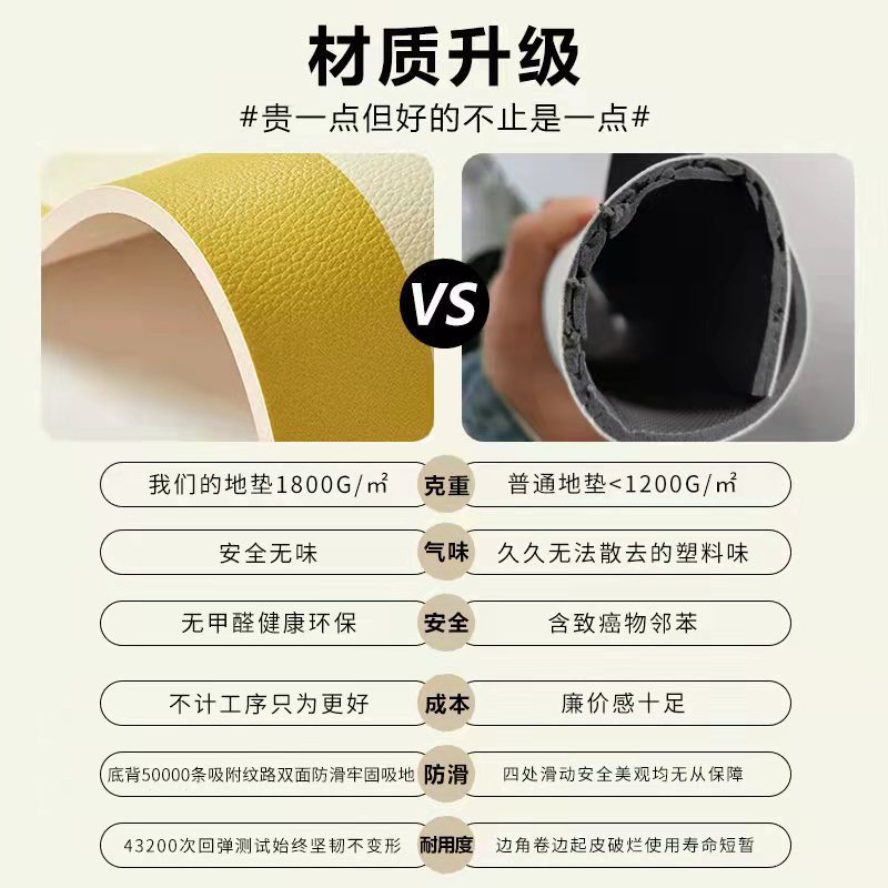 1p2r地垫防水可拖免洗进门地毯入户门轻奢风可擦皮革pvc进门门垫