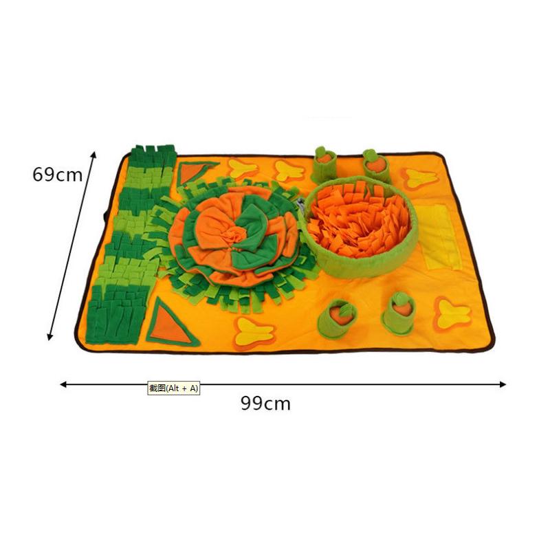 新品宠物嗅闻垫噎益智训练藏食毯解闷防狗狗慢食垫狗狗嗅闻垫