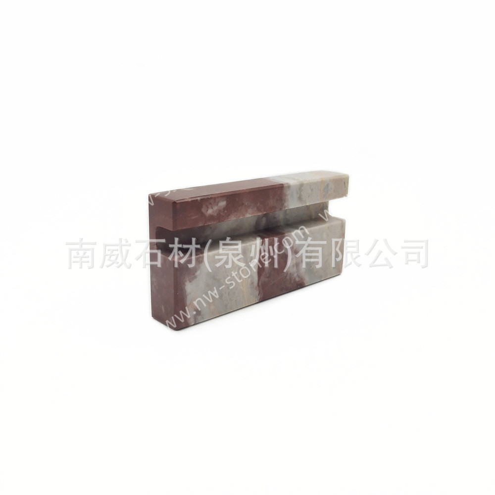 轻奢价格牌名片夹立式名片夹子菜单照片相片天然大理石卡片支架