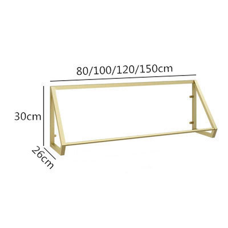 金色服装店衣架展示架上墙壁挂式组合衣服架子陈列创意童装店货架