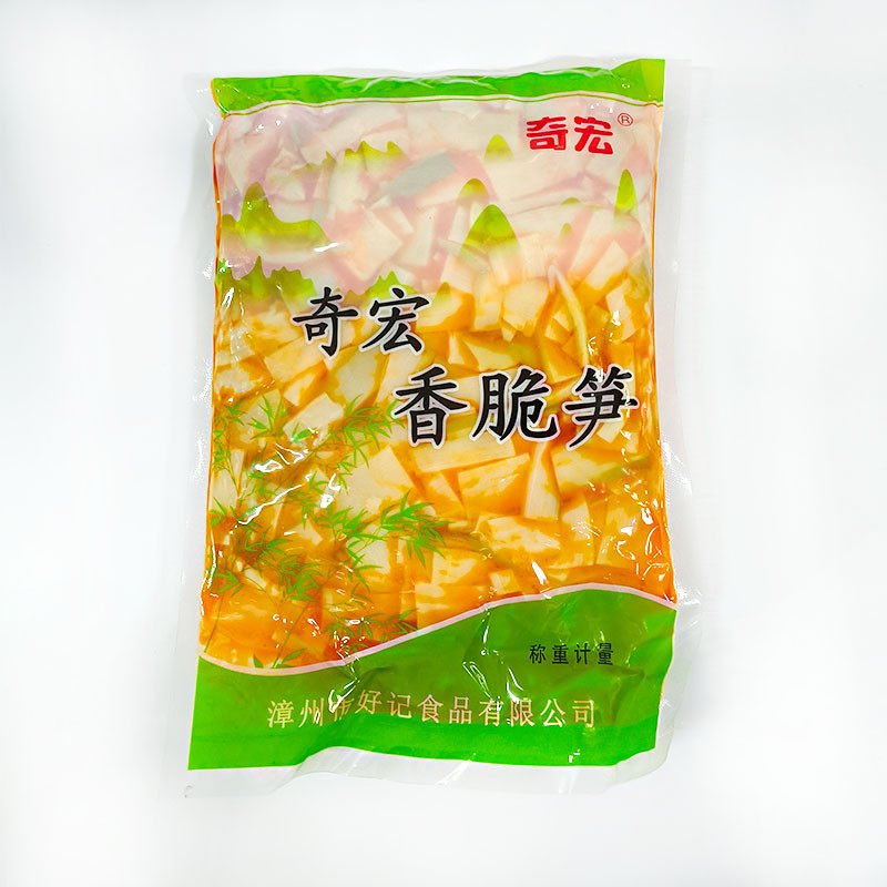 宝食脆笋片1500g笋片福建产香脆笋红油脆笋大包笋片即食3斤一包图片