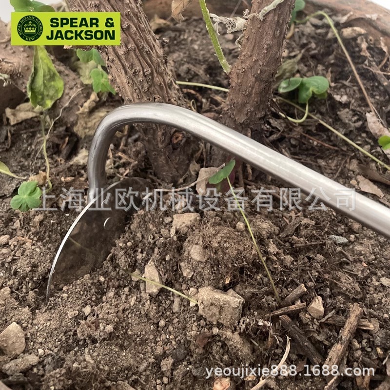 热销英国spear&翻地种花工具jackson松土洋葱耙花园不锈钢园艺工