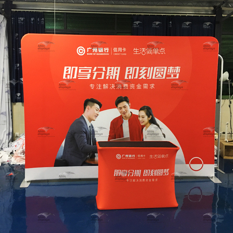 热销快秀幕厂家直销铝合金广告展示架活动舞台背景板移动展板展架