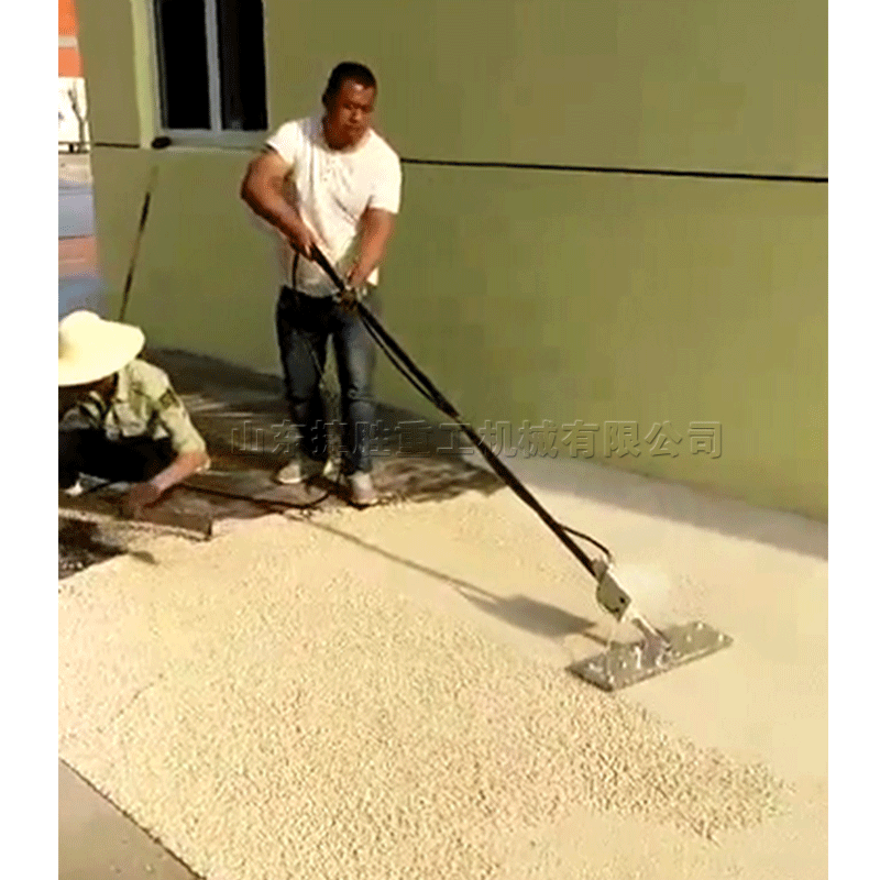 热销手持电热板操场epdm地电滚轴塑胶跑道体育场摊平机现货供应