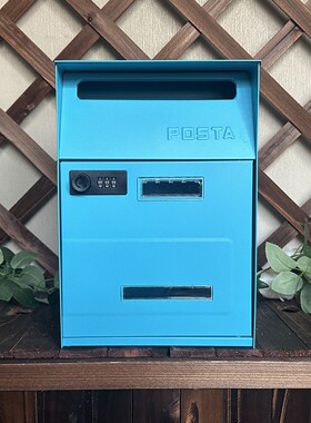 9qxc外防密码锁信箱装饰美式港式邮箱别墅信报箱室批发雨水意见箱