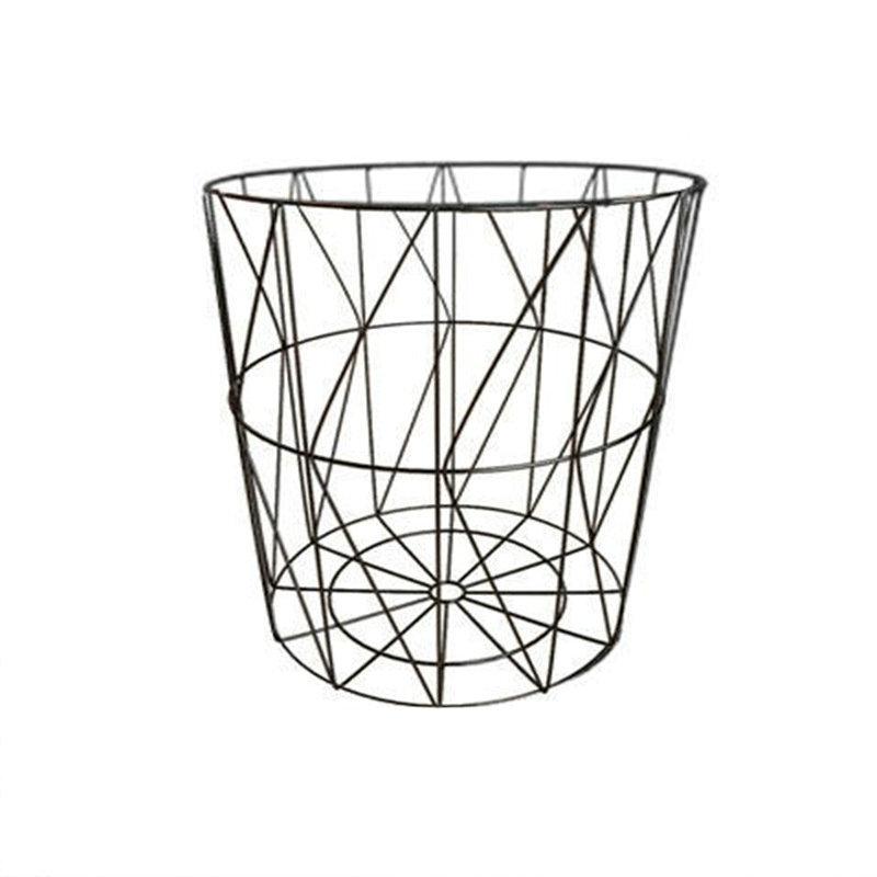 加工定制小桌床头柜铁制储物储物北欧铁艺脏衣篓衣服收纳筐篮茶几