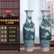 景德镇陶瓷装 饰摆件手绘锦绣山河青花瓷客厅酒店开业落地大花瓶