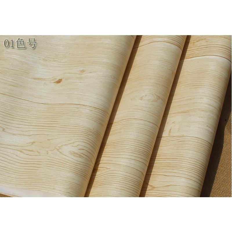 地板新中式仿复古纹木纹墙纸客厅书房餐厅茶楼仿真木板纹壁纸