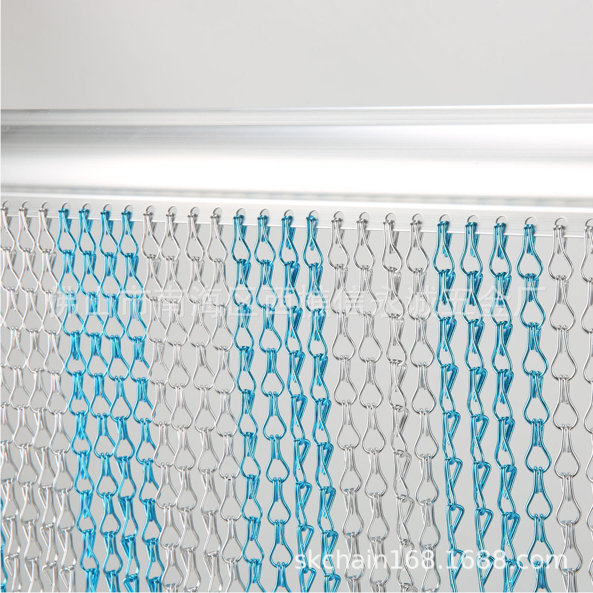 铝双钩链门帘金属防蚊双钩帘装饰帘双钩链隔断帘