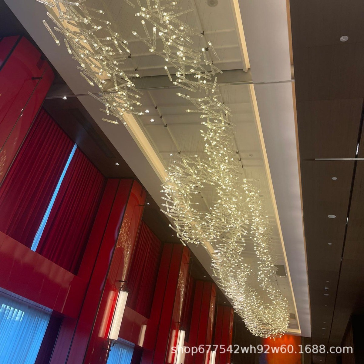 来图定制工程包房会议室玻璃吊灯宴会厅大堂装饰灯酒店酒店吸顶灯