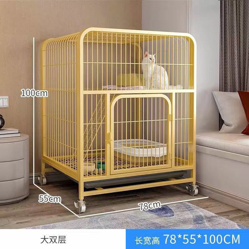 y2r猫笼家用猫别墅超大猫舍猫咪笼子室内大号宠物猫窝房子特佳