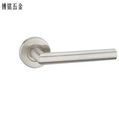 304不锈钢弯管直角把手分体锁 简易执手锁单斜舌锁 通道防火门锁