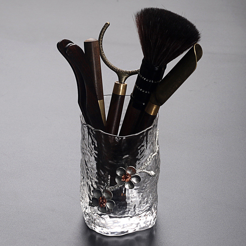 真盛茶道纹玻璃茶道六君子茶针茶刀茶则功夫茶具配件锤泡茶工