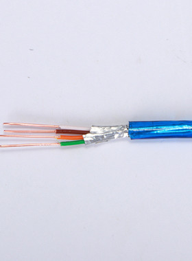 热销hc蓝色电话线4芯0.5