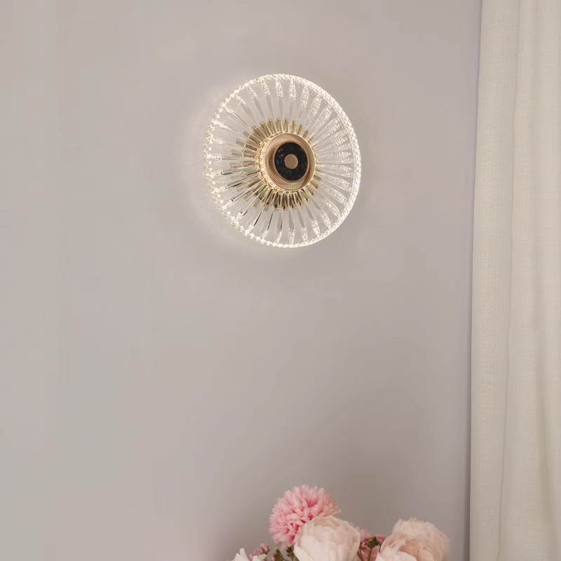 l!轻奢现代简约床头壁灯卧室背景墙充电免布线创意过道楼梯感应墙