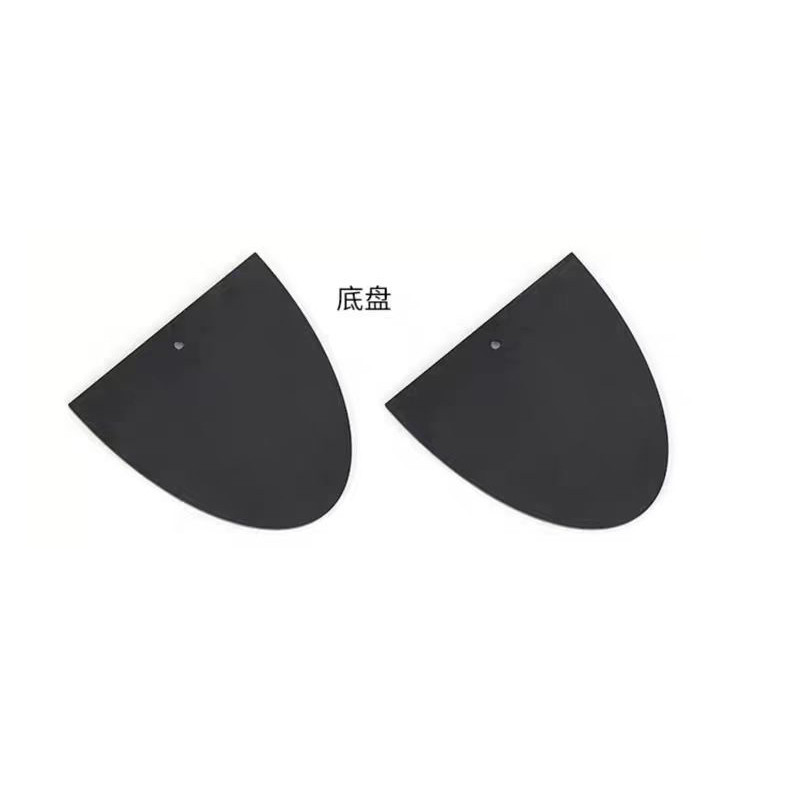 音箱支架配件半圆贴墙款底座底盘一对全金属底盘