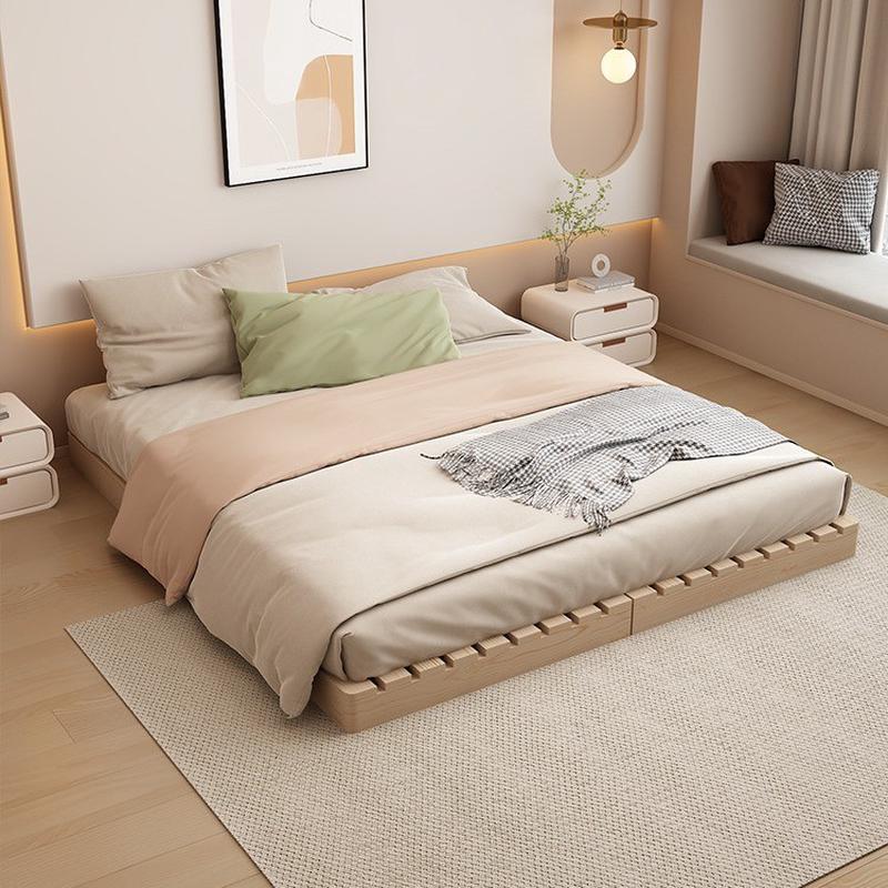 新品榻榻米实木防潮床架排骨架床民宿无床头地台床地踏床日式地铺
