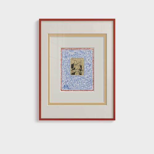 高级感简约现代法式客厅装饰画北欧小众艺术餐厅玄关抽象线条挂画